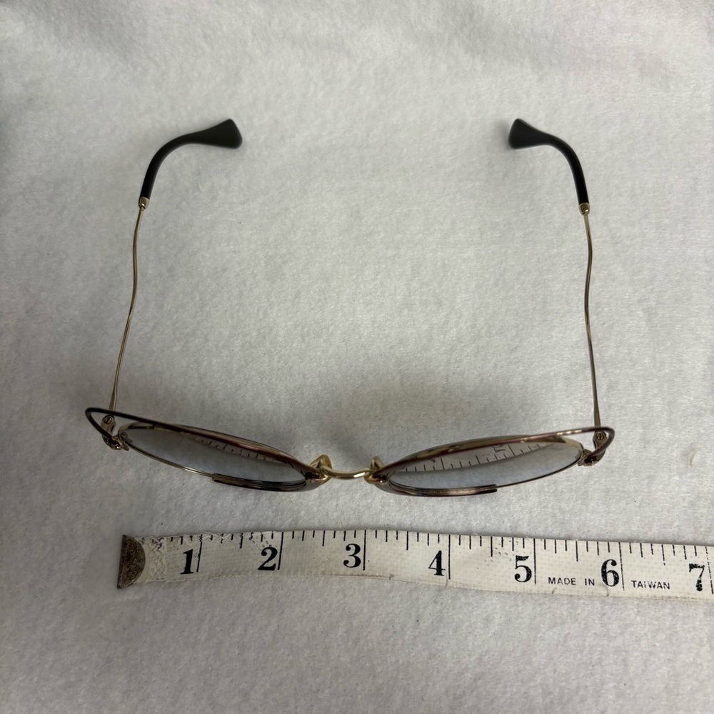 MIU MIU Sunglasses SMU51T Maroon Red w/ Gold Round w/ Cat Ears - Picture 2 of 14